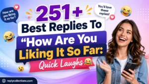 Best Replies To How Are You Liking It So Far: Quick Laughs